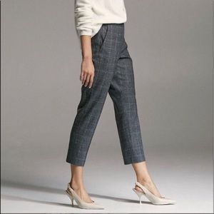 Babaton Aritiza Conan Pant Plaid Dress Pant Wool Cashmere Size 14